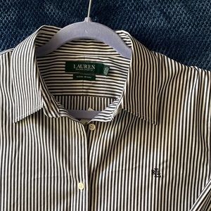 Ralph Lauren Black and white striped shirt